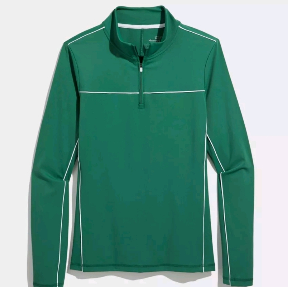 Vineyard Vines Green Fitted Polo Sweatshirt